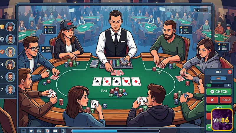 Quan sát tốc độ cược, thói quen và các dấu hiệu bluff là cách chơi poker online hiệu quả
