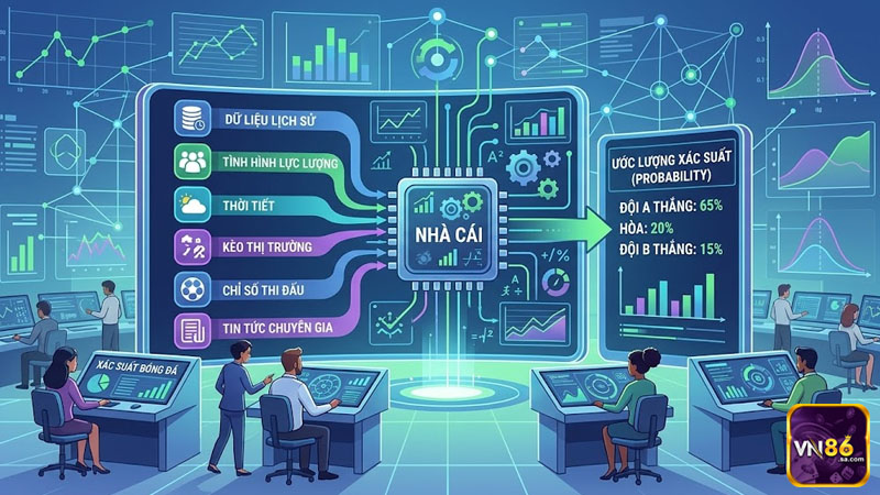 AI sử dụng phong độ, lịch sử đối đầu và tỷ lệ kèo để hỗ trợ soi kèo bóng đá