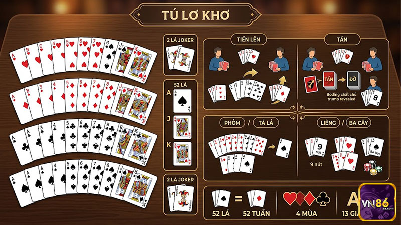 Tú lơ khơ là bộ bài quen thuộc